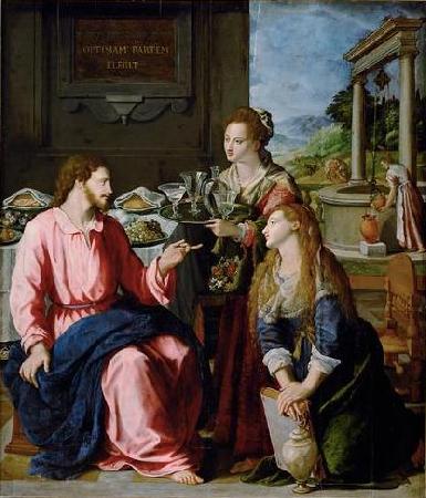 Alessandro Allori Christ with Mary and Martha